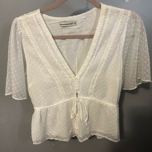 White Abercrombie Top